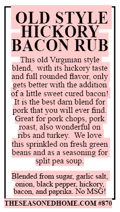 Old Style Hickory Bacon Rub