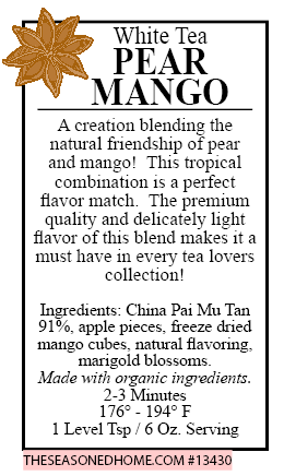 Pear Mango White Tea